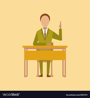Flat icon on stylish background pupil at school vector image