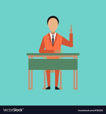 Flat icon on stylish background pupil at school vector image