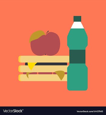 Flat icon on stylish background sandwich apple vector image