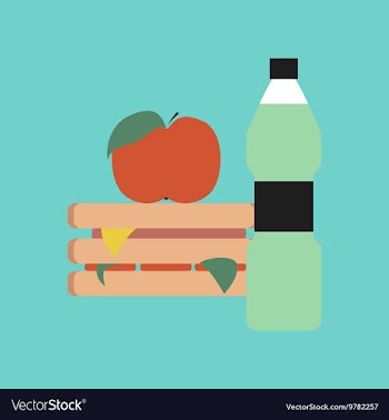 Flat icon on stylish background sandwich apple vector image