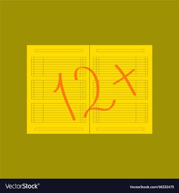 Flat icon on stylish background school journal vector image