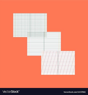 Flat icon on stylish background school notebooks vector image