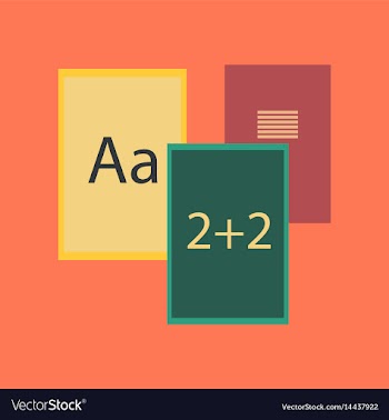 Flat icon on stylish background school notebooks vector image