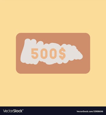 Flat icon on stylish background scratch card vector image