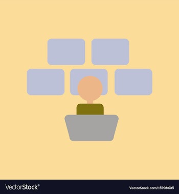 Flat icon on stylish background screen guard vector image
