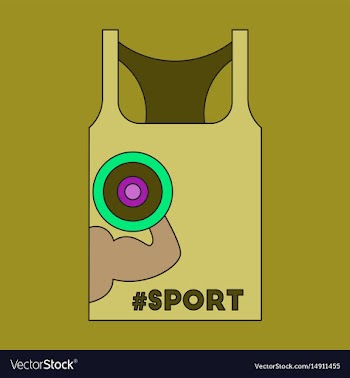 Flat icon on stylish background sports shirt vector image