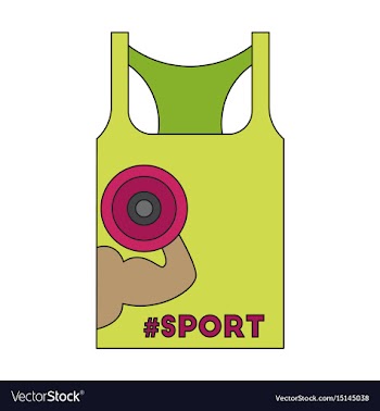 Flat icon on stylish background sports shirt vector image