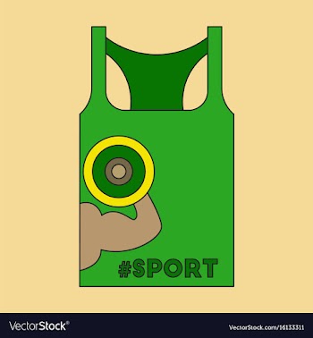 Flat icon on stylish background sports shirt vector image