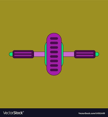 Flat icon on stylish background sports simulator vector image