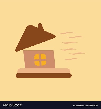 Flat icon on stylish background storm the house vector image
