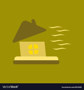 Flat icon on stylish background storm the house vector image