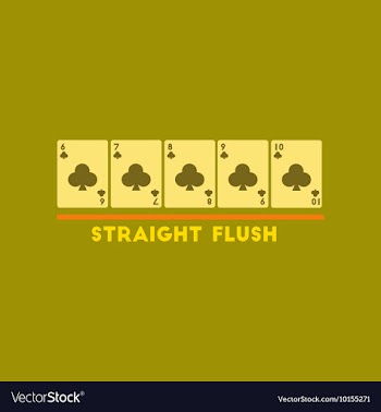 Flat icon on stylish background straight flush vector image