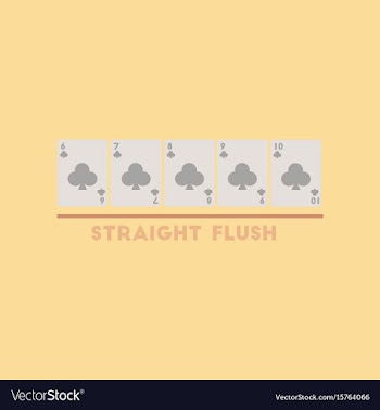 Flat icon on stylish background straight flush vector image