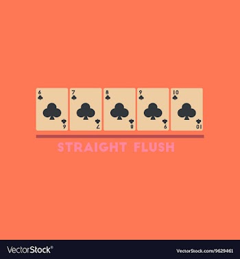 Flat icon on stylish background straight flush vector image