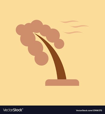 Flat icon on stylish background strong wind tree vector image
