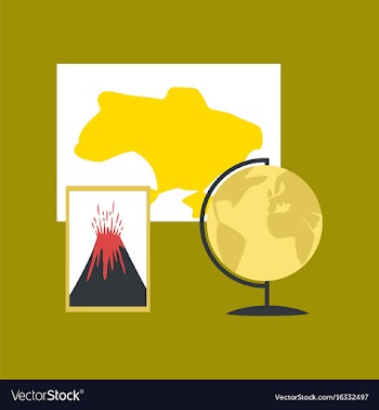 Flat icon on stylish background subjects of study vector image