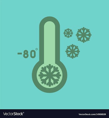 Flat icon on stylish background thermometer cold vector image