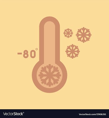 Flat icon on stylish background thermometer cold vector image