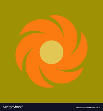 Flat icon on stylish background weather vane vector image