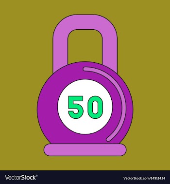 Flat icon on stylish background weight vector image