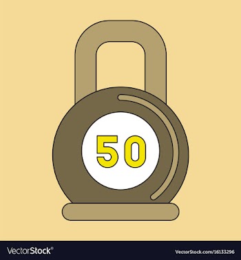 Flat icon on stylish background weight vector image