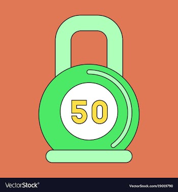 Flat icon on stylish background weight vector image