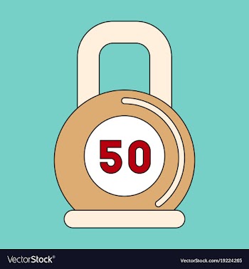 Flat icon on stylish background weight vector image