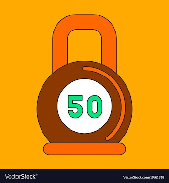 Flat icon on stylish background weight vector image