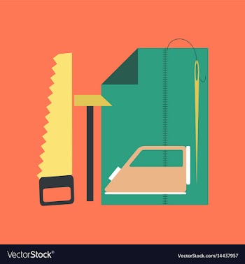 Flat icon on stylish background work lesson vector image