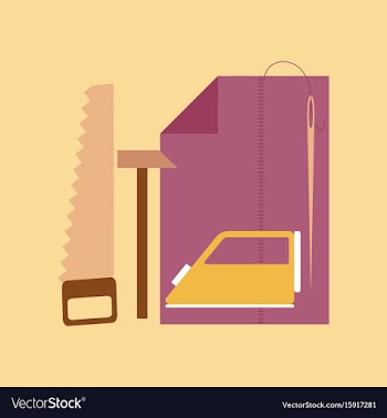 Flat icon on stylish background work lesson vector image