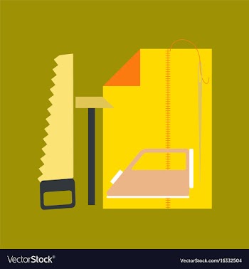 Flat icon on stylish background work lesson vector image