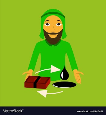 Flat icon on theme arabic business arab vector image