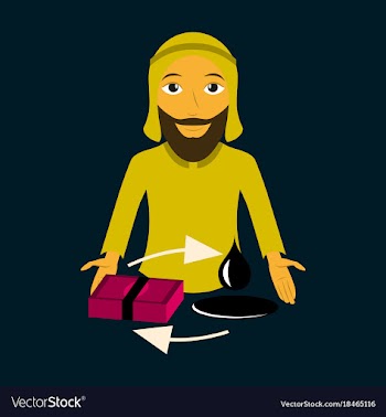 Flat icon on theme arabic business arab vector image