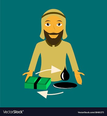 Flat icon on theme arabic business arab vector image