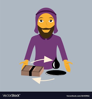 Flat icon on theme arabic business arab vector image