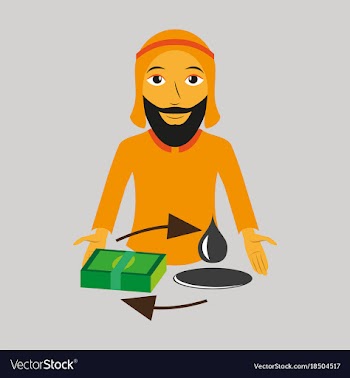 Flat icon on theme arabic business arab vector image