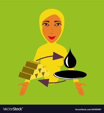 Flat icon on theme arabic business arab woman vector image
