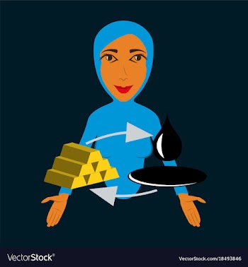 Flat icon on theme arabic business arab woman vector image