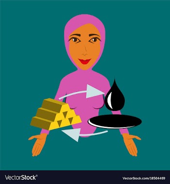Flat icon on theme arabic business arab woman vector image