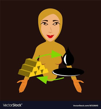 Flat icon on theme arabic business arab woman vector image