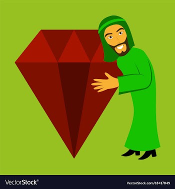 Flat icon on theme arabic business arabic man vector image
