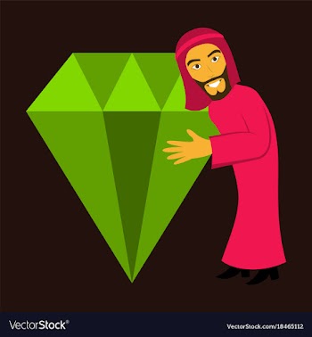 Flat icon on theme arabic business arabic man vector image