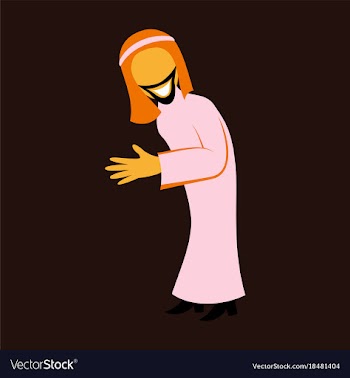 Flat icon on theme arabic business arabic man vector image
