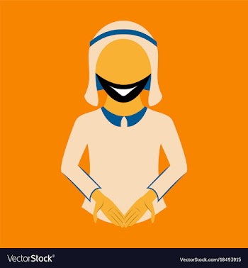 Flat icon on theme arabic business arabic man vector image