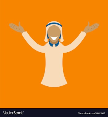 Flat icon on theme arabic business arabic man vector image