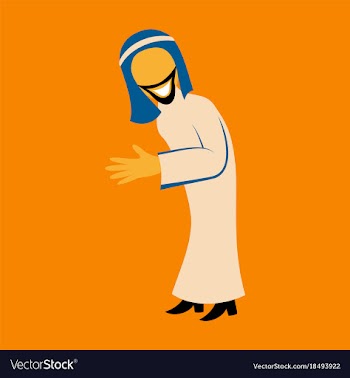 Flat icon on theme arabic business arabic man vector image