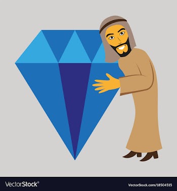 Flat icon on theme arabic business arabic man vector image