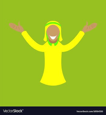 Flat icon on theme arabic business arabic man vector image