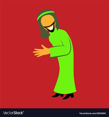 Flat icon on theme arabic business arabic man vector image