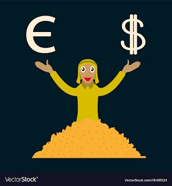 Flat icon on theme arabic business arabic vector image